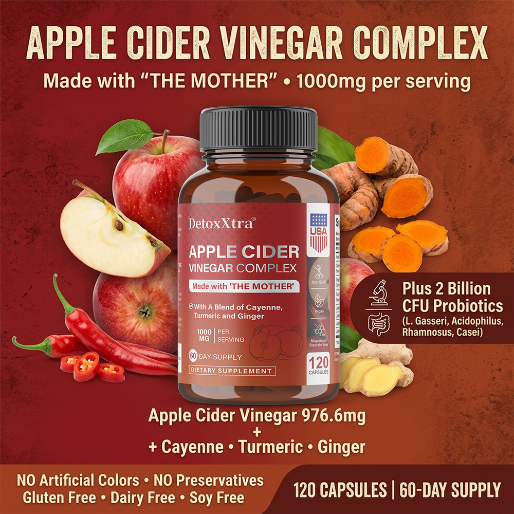 Apple Cider Vinegar Pill - Cápsulas de Vinagre de Maçã com