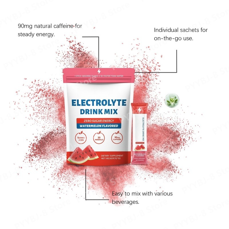 Electrolyte Powder Pack - Pó Eletrolítico Sabor Melancia com 5