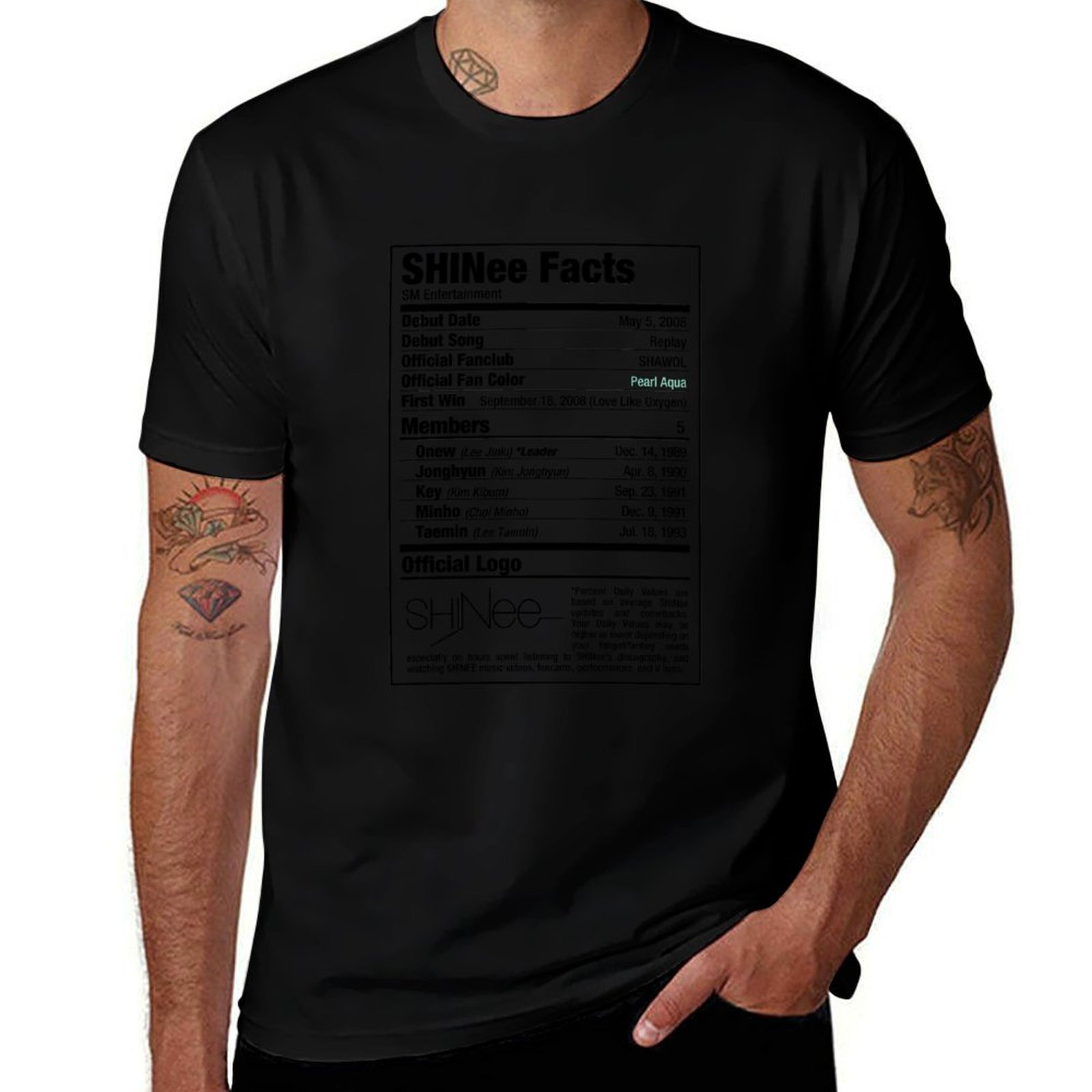 Camiseta SHINee Kpop Nutrition - Nutrition Fitness Training avaliação e preço