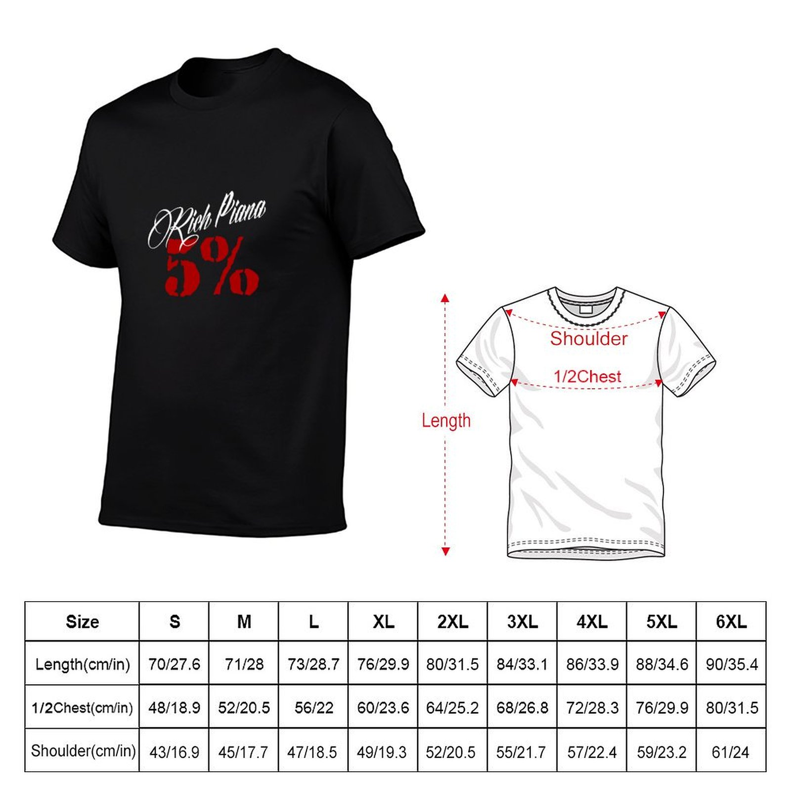 Camiseta clássica Rich Piana 5 - Nutrition Fitness Training avaliação e preço